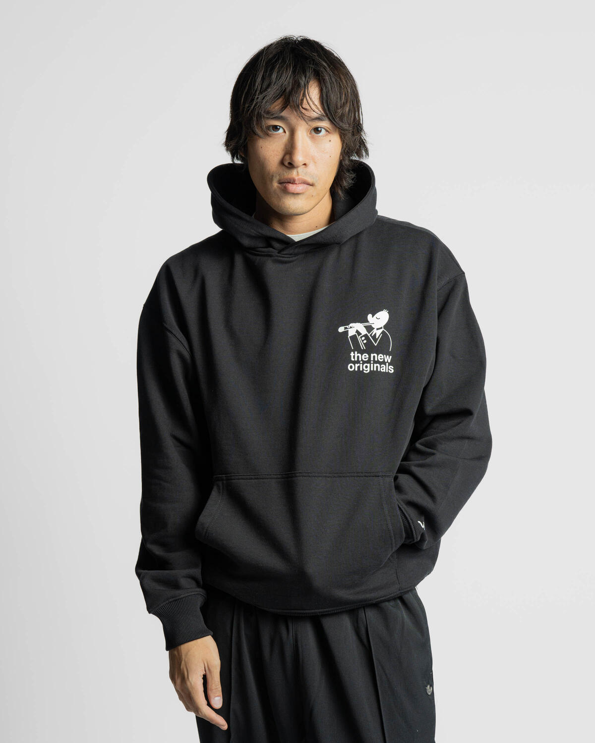 トップス 44 Flowers Hoodie Black The New Originals Freddy Jazz Hoodie | 300FJBFW24.999 | AFEW